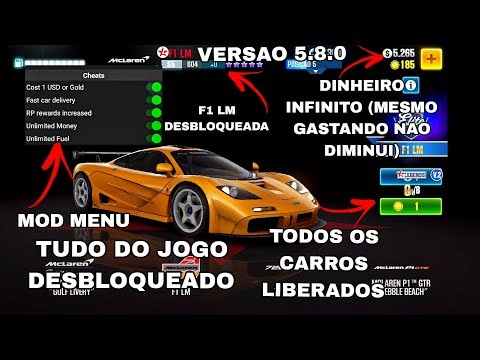 CSR RACING 2 5.8.0 MOD MENU ALL UNLOCKED INFINITE MONEY