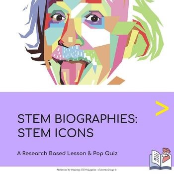 STEM Biographies: STEM Icons | Research & Pop Quizzes for Grades 6–9 BUNDLE