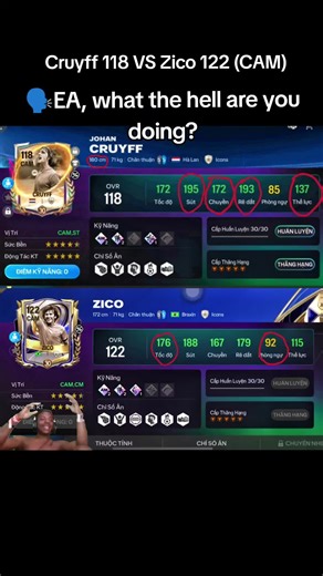 Cruyff vs Zico: A Unique FIFA Mobile Analysis