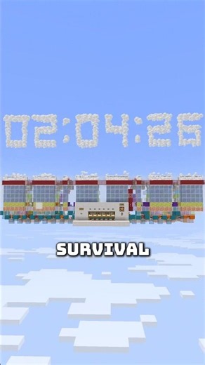 He made 3D clock in Minecraft