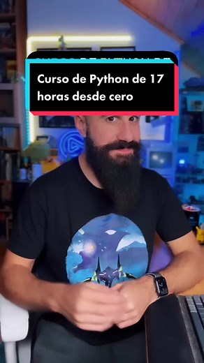 Curso de Python de 17 horas 🐍 #python #programador #programacion #programadores #tecnologia #informatica #aprendeentiktok #aprendecontiktok