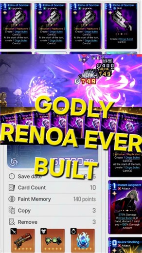 GODLY DECK RENOA | Chaos Zero Nightmare