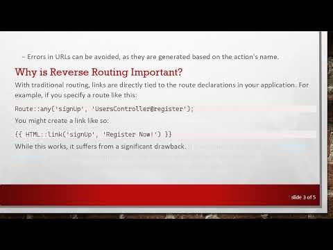 Understanding the Reverse Routing Concept in Laravel