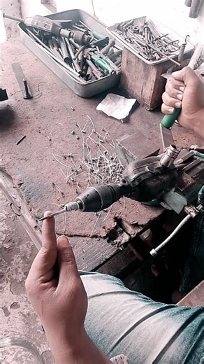 how to make Generator Spring By Hand Drill Machine #springmaking #mechanicaltools #toolmaking #hand