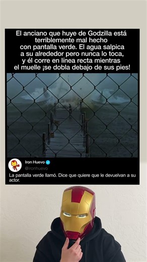 En Godzilla (1998), el evidente croma falló mientras el muelle se derrumbaba a su alrededor.