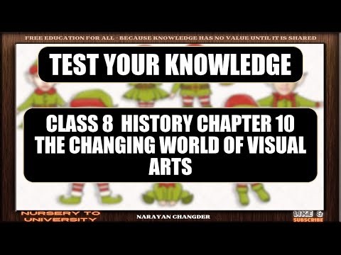 CLASS 8 HISTORY CHAPTER 10 THE CHANGING WORLD OF VISUAL ARTS