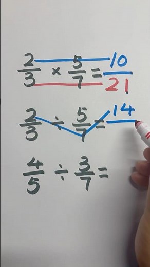 Fraction tricks: Multiplying & Dividing fractions