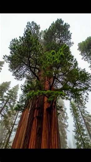 The King of Trees – General Sherman Tree 🌲 #facts #forest #nature #trees #garden #woodscraft