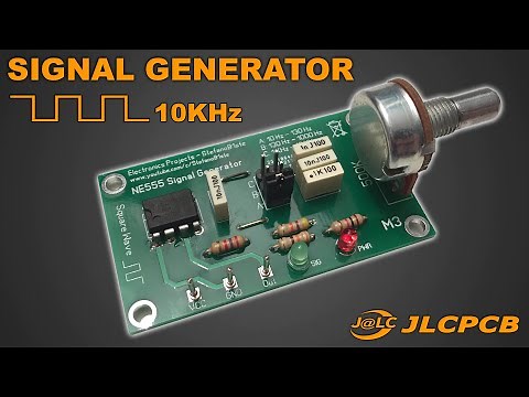 NE555 Signal Generator Tutorial PCB - 10 Hz to 10 KHz