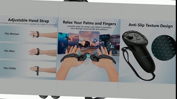 Silicone VR Face Cover for Quest 3 Original Headset, Face Pad Face Cushion Compatible with Meta Oculus Quest 3 Face Cover Skin Accessories
