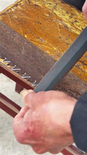 Sharpen the saw lightly to make it sharp again #shorts