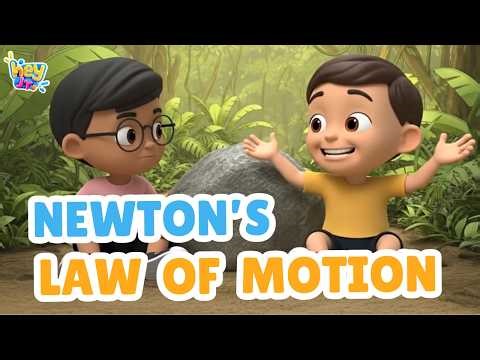 Newton’s Second Law of Motion | Force & Acceleration Explained for Kids | Hey Junior Kids