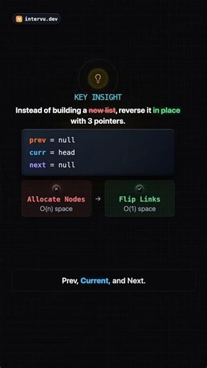 How to Reverse a Linked List fast 🚀 #shorts #coding