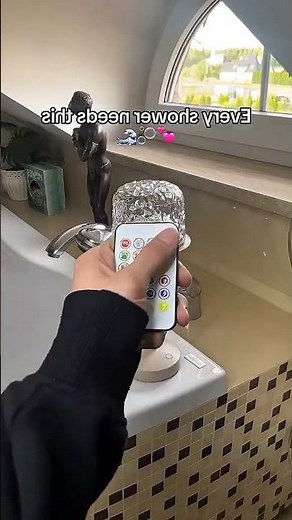 Waterproof Shower Lamp with 16 Color Ocean Wave Projector #light #homedecor #showerroutine