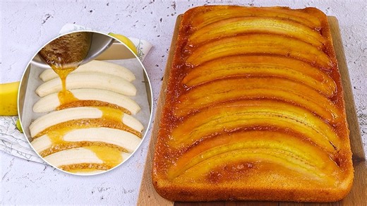 Banana Upside-Down Cake: How to Make the Most Delicious and Irresistible Cake Ever!