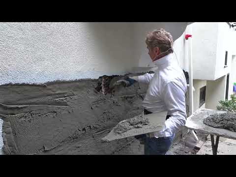 Repair bulging or buckling stucco install new stucco.