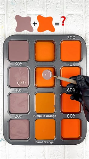 This Orange Color Combo Feels Powerful 🔥🧡 #colorlovers #colormix #colorconcept #shortvideo #shorts