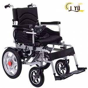 [Hot Item] Aluminum Alloy Folding Wheelchair for The Elderly Walking Electric Wheelchair