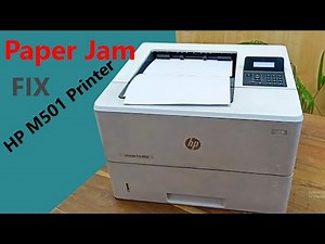 How to fix paper jam problem hp laserjet M501 printer