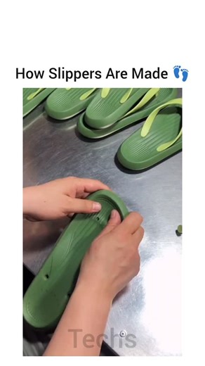 Technology🔹️Gadgets on Instagram: "At a shoes factory, every pair of slippers goes through a carefully controlled process to ensure comfort, durability, and quality. From raw materials to finished footwear, each step matters. 🧠 1. Design & Development The process begins with design. Style, size, color, and comfort level are planned based on market demand. Patterns are created for different sizes to ensure a perfect fit. 📐 2. Pattern Making & Sizing Accurate patterns are developed for the uppe