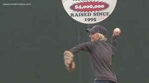 Maine legend Joan Benoit Samuelson throws first pitch for Sea Dogs
