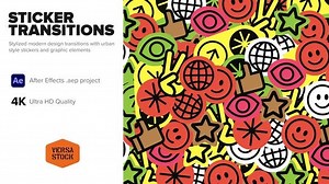 Download Sticker Transitions - Videohive - aedownload.com