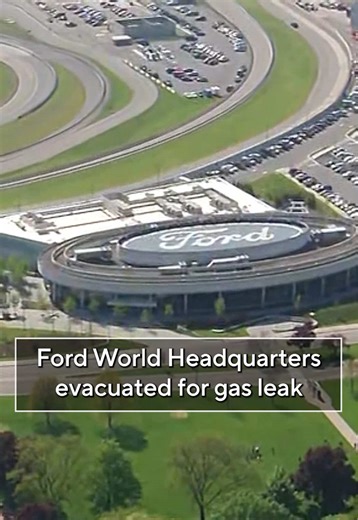 At 9a.m Friday morning, the Ford World Headquarters was evacuated due to a gas leak. Employees were able to enter the building two hours later, but were ultimately sent home. Dearborn fire officials say gas was sucked into the building after a construction crew struck a gas main, prompting the evacuation. #news #gasleak #ford #hq #detroit