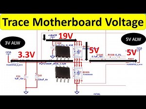 Learn how trace motherboard voltage, laptop motherboard repair