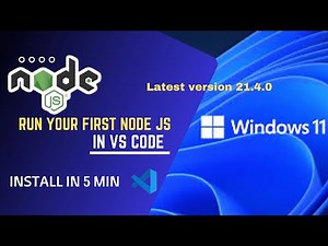 How to Install Node.js and Run Your First Program | Node.js Tutorial for Beginners 🚀