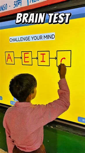 Deepak Chaudhary | Think logically… the missing letter will test your reasoning! . Students enjoyed a fun and interactive Smart Board Mind Game based on the... | Instagram