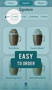 Caribou Coffee App Basics: Find your beverages