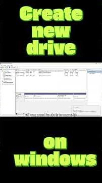 How to Create Partition in Windows 11 || Create New Drive #windows #tutorial