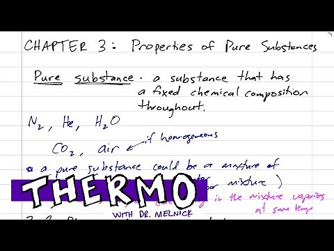 Thermodynamics - Chapter 3 - Pure substances
