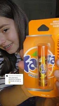 Testing a Fanta lip balm and rating it 💋 💄 #ianasifamiliaei #lipbalm #unboxing