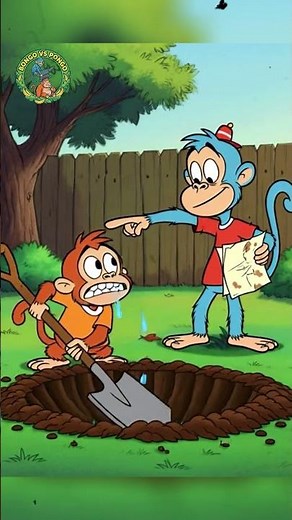 Bongo vs Pongo | Episode 01: The Banana Trap | Funny Monkey Cartoon episod 1