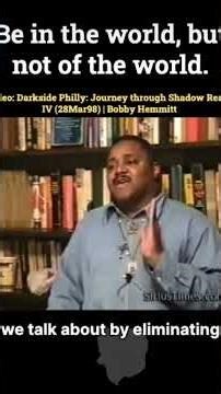 Bobby hemmitt - be not of the world