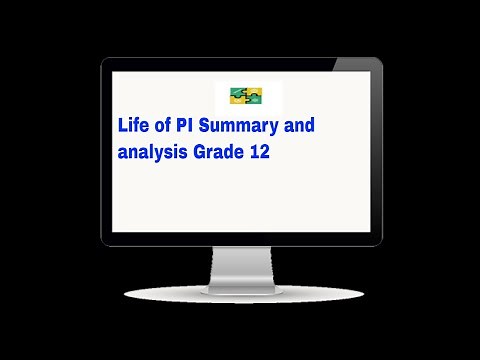 Life of PI Summary and analysis Grade 12
