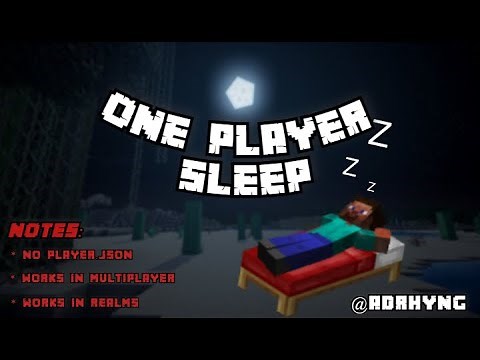 Best One Player Sleep Addon in Minecraft Bedrock Edition