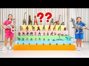 Kids Search for 50 Hidden Dinosaur Toys at Home