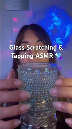 Glass Scratching & Tapping ASMR 💎 #glassasmr #satisfyingasmr #shorts
