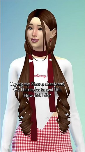 P1 #sims4 #Sims4CC #HairstyleTransformation #Sims4InRealLife #Sims4Hairstyles #RealLifeVsSims #hair