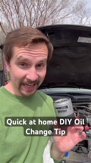 Quick DIY oil filter change Tip
