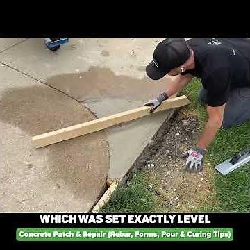 Repairing a Broken Curb: Rebar Pins + 5,000 PSI Mix