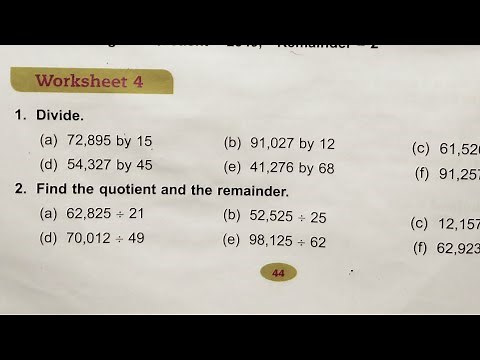 Dav class 4 maths unit 4 worksheet 4 all questions solved