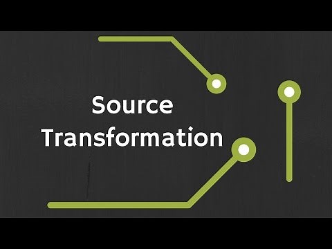 Source transformation in network analysis