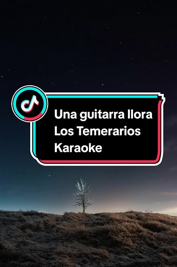 Una Guitarra Llora - Los Temerarios - Karaoke