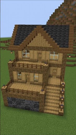 Minecraft Starter Oak Survival House Tutorial ⭐