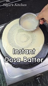 Instant Dosa Batter Recipe #Shorts #Dosa #Idli #IdliBatter | Sagar's Kitchen