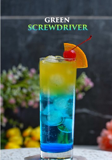 Green Screwdriver Cocktail Recipe — Refreshing Vodka Summer Drink