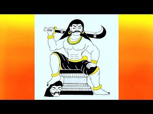 how to draw Sangili karuppu sami | karuppanna sami | god drawing | ayyanar | hindu god drawing |